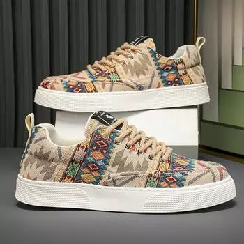 Повседневная обувь из парусины для мужчин. Универсальная модная мужская обувь для скейтбординга. Модные кроссовки для бега с цветными блоками. Обувь на плоской подошве для ходьбы. 39