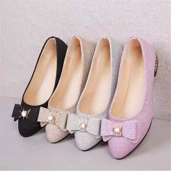 Повседневная обувь, летняя женская обувь на остроконечном низком каблуке с глубоким вырезом и открытым носком. 35 золотой