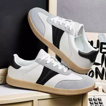 Повседневная обувь Мокасины Британские кожаные кроссовки Туфли на плоской подошве Классические мужские кожаные туфли Весна Осень Новые модные универсальные туфли на платформе 36 чёрный