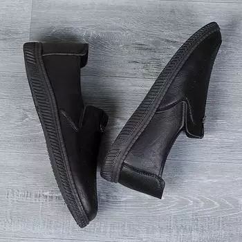 Повседневная обувь мужская британская мода одиночные туфли мужская кожаная обувь обувь Doudou тренд мужская обувь социальный парень молодая мужская кожаная обувь 38