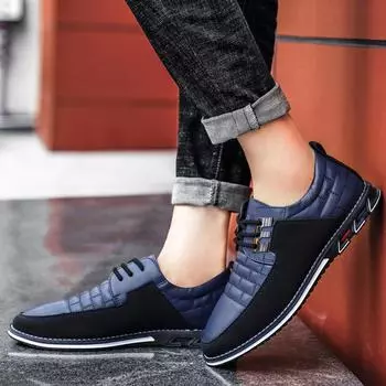 Повседневная обувь Мужская мода Классические лоферы Роскошные кожаные туфли Черные деловые мужские туфли на шнуровке Большие размеры 38-48 Мужская летняя обувь 38 коричневый