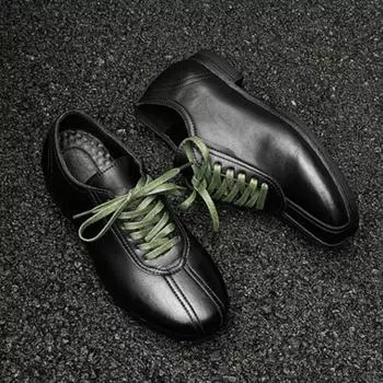 Повседневная обувь Мужская повседневная кожаная обувь Модная ретро-кожаная обувь на шнуровке Дизайнерские лоферы Мужские роскошные туфли Zapatos Para Hombre 38 чёрный