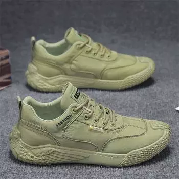 Повседневная обувь Мужская универсальная износостойкая мужская обувь Модная обувь для скейтбординга для мужчин Рабочая обувь для отдыха и путешествий Повседневная мужская обувь 44 зелёный