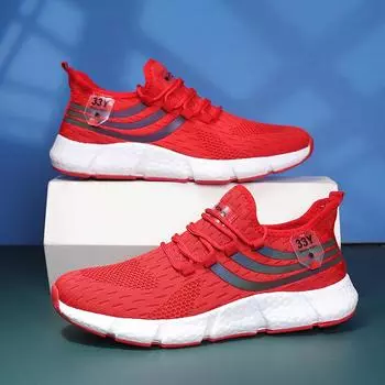 Повседневная обувь Мужская универсальная износостойкая мужская обувь Модная обувь для скейтбординга для мужчин Рабочая обувь для отдыха и путешествий Повседневная мужская обувь 41 красный