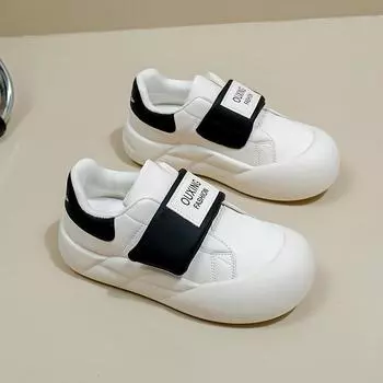 Повседневная обувь на липучках для девочек 35 чёрный