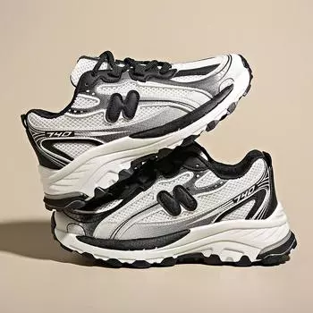 Повседневная обувь на шнуровке в тон цвета Дышащие кроссовки для бега Женские спортивные универсальные туфли для папы 35 чёрный