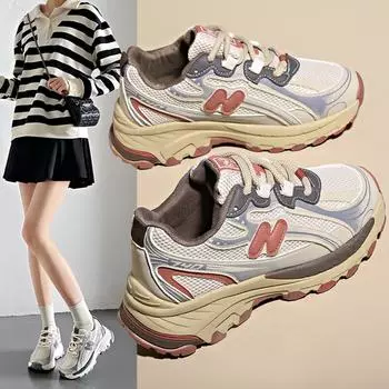 Повседневная обувь на шнуровке в тон цвета Дышащие кроссовки для бега Женские спортивные универсальные туфли для папы 35 хаки