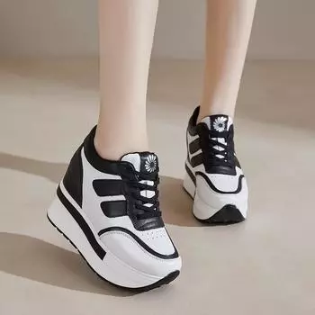 Повседневная обувь на толстой подошве Белые туфли Женские туфли 35 белый