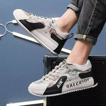 Повседневная обувь с рельефной кожаной поверхностью и мягкой подошвой, обувь для здоровой ходьбы и бега, спортивная обувь 39