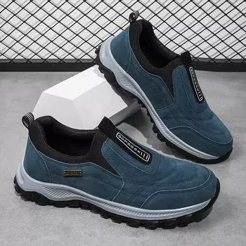 Повседневная обувь Удобные уличные кроссовки на плоской подошве с нескользящей подошвой Дышащие мужские кроссовки Модные мужские туфли для вождения без застежек 36 хаки