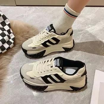 Повседневная обувь женская новинка лета модная универсальная женская обувь на платформе сетчатая дышащая студенческая спортивная обувь 35