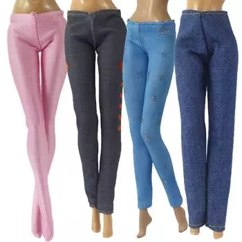 Повседневная одежда 11,5-дюймовые брюки для кукол Модная одежда для кукол Аксессуары Джинсы Брюки для кукол 30 см