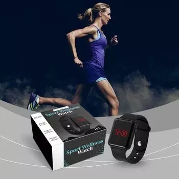 Повседневная одежда для бега на открытом воздухе, фитнес-рекорд, спортивные портативные часы One Size