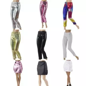 Повседневная одежда Кукольные кожаные штаны Модные кукольные брюки Кукольная одежда Юбки Кукла 11,5 /1/6 BJD Куклы 8