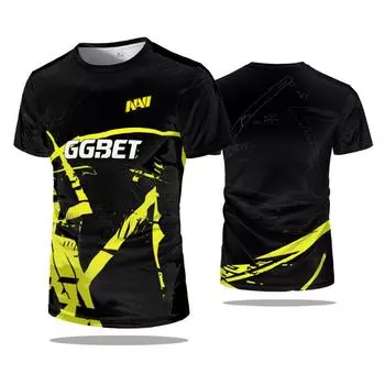 Повседневная одежда Мужские футболки Киберспорт CS GO Игра Navi Team Униформа Футболка Игры Игрок Конкурс Дети Быстросохнущие Спортивные Тренировочные Футболки S