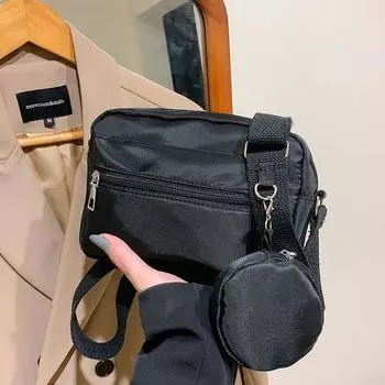 Повседневная простая маленькая сумка женская 2024 осень новая простая модная сумка через плечо простая модная сумка-мессенджер женская зелёный