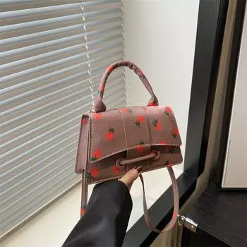 Повседневная простая сумка через плечо, женская сумка, сумка-мессенджер, летняя новая сумка 2024 года, женская мода, корейская версия, маленькая квадратная сумка чёрный