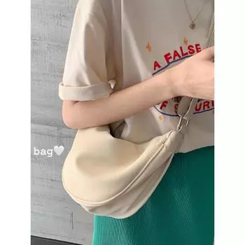 Повседневная простая сумка для пельменей, нейлоновая холщовая сумка, женская новая сумка через плечо, универсальная сумка на грудь, легкая сумка под мышкой