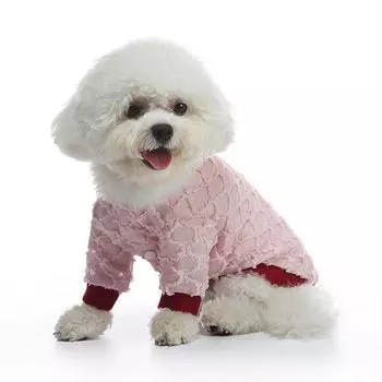 «Повседневная прозрачная футболка для домашних животных для маленьких и средних собак — универсальная, подходит для плюшевых собачек и померанских шпицев на все времена» XZD334, M белый