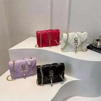 Повседневная ретро-сумка в стиле минимализма, модная сумка через плечо, новая стильная сумка, женская сумка на цепочке, женская сумка через плечо