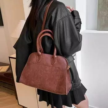 Повседневная ретро женская сумка через плечо высококачественная нишевая сумка женская сумка большой емкости