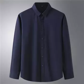 Повседневная рубашка-кардиган для мужчин с длинным рукавом 10XL/225 белый