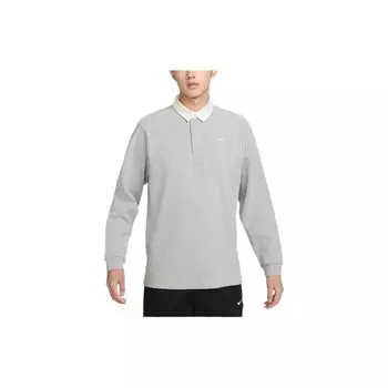Повседневная рубашка поло с длинными рукавами Nike Colorblock со скрытой планкой, мужские топы, серая DQ5222-063 L