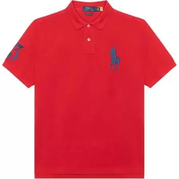 Повседневная рубашка поло с коротким рукавом и вышитым логотипом Polo Ralph Lauren, мужские топы 710697457-038 XXL