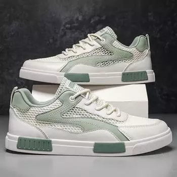 Повседневная сетчатая дышащая удобная мужская обувь новая мода простая универсальная портативность цветная повседневная обувь летнее время 39