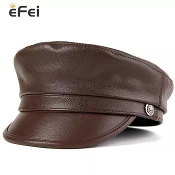 Повседневная шляпа газетчика Весенне-осенний берет в стиле ретро Универсальная повседневная шляпа XL(57-58cm) коричневый
