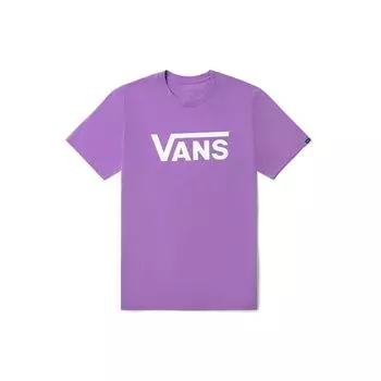 Повседневная спортивная футболка с коротким рукавом с логотипом Vans, топы унисекс, лавандовая VN0A4MM6Z71 XS