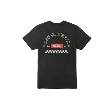 Повседневная спортивная футболка с коротким рукавом с логотипом Vans Alphabet, мужские топы, черные VN0A48ATBLK S