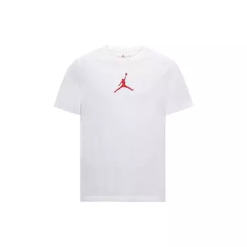 Повседневная спортивная футболка с логотипом Jordan Jumpman с круглым вырезом и короткими рукавами, мужские топы, белый спортивный цвет, красный CW5191-101 XXXL