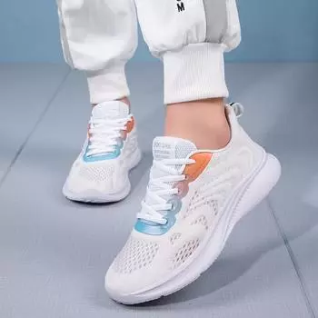 Повседневная спортивная обувь Fly Woven Легкие кроссовки для пар 35 белый