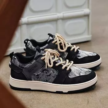 Повседневная спортивная обувь Мужская универсальная износостойкая мужская обувь Модные спортивные кроссовки для отдыха Кроссовки Баскетбольная обувь Кроссовки на шнуровке 44 розовый