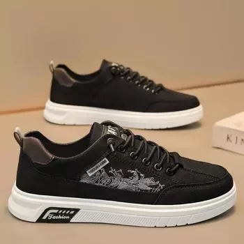 Повседневная спортивная обувь Мужская универсальная износостойкая мужская обувь Модные спортивные кроссовки для отдыха Кроссовки Баскетбольная обувь Кроссовки на шнуровке 44 синий