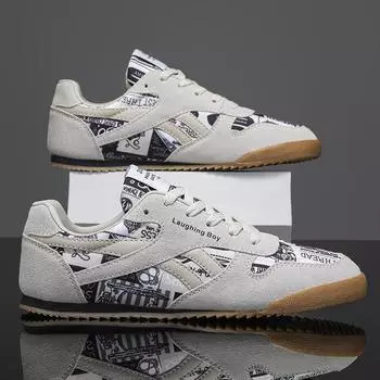 Повседневная спортивная обувь Мужская универсальная износостойкая мужская обувь Модные спортивные кроссовки для отдыха Кроссовки Баскетбольная обувь Кроссовки на шнуровке 44 чёрный