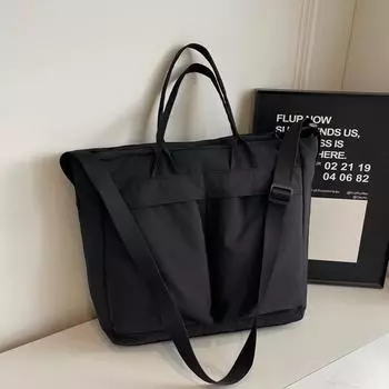 Повседневная сумка большой вместимости, женская новая нейлоновая сумка через плечо, сумка-мессенджер для студентов колледжей, сумка-тоут для поездок на работу хаки