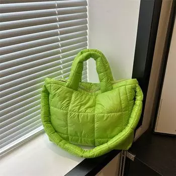 Повседневная сумка через плечо 2024 летняя новая сумка женская модная простая сумка-тоут модная нишевая сумка через плечо чёрный