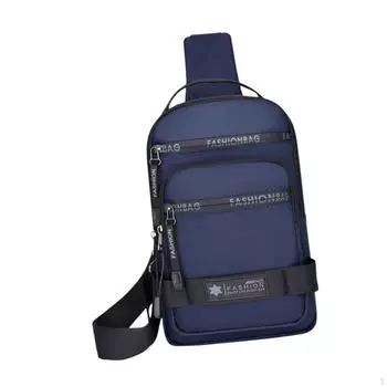 Повседневная сумка через плечо для активного отдыха и спорта синий