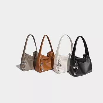 Повседневная сумка через плечо для поездок на работу и обратно 2024 года, с ручным носком и большой вместимостью чёрный