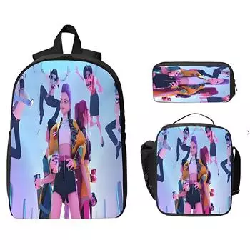 Повседневная сумка через плечо с рисунком из мультфильма для учеников младших классов средней школы, рюкзаки большой вместимости One Size