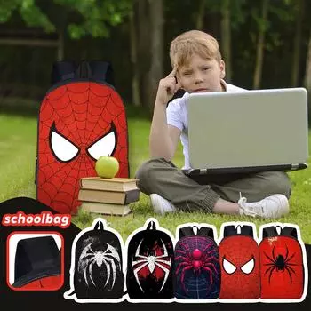 Повседневная сумка через плечо с рисунком из мультфильма для учеников младших классов средней школы, рюкзаки большой вместимости One Size