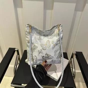 Повседневная сумка через плечо женская простая модная большая вместительная летняя новая стильная сумка-тоут для женщин