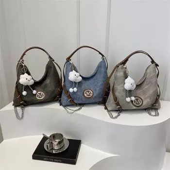 Повседневная сумка для поездок на работу, большая вместимость, женская модная сумка-рюкзак на одно плечо, персонализированная женская сумка-тоут