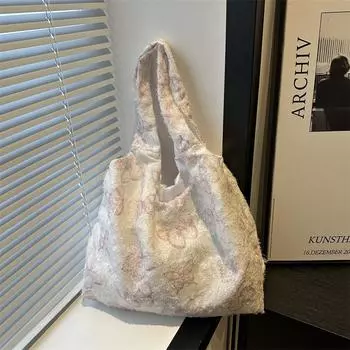 Повседневная сумка для покупок, сумка через плечо, модная сумка-тоут большой вместимости, женская летняя новая модная сумка подмышку 2024 года чёрный