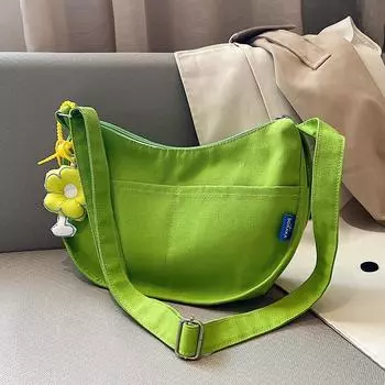 Повседневная сумка-мессенджер, сумка-тоут, летняя новая простая повседневная сумка для поездок на работу, модная сумка через плечо Without pendant чёрный