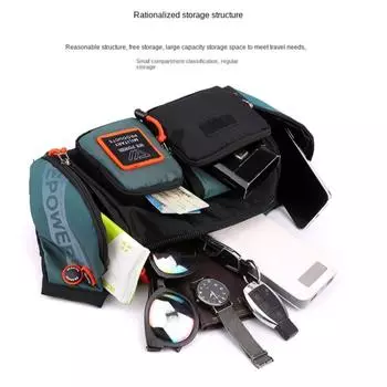 Повседневная сумка на пояс в уличном стиле, водонепроницаемые поясные сумки, трендовые нейлоновые поясные сумки унисекс Style 2