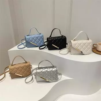 Повседневная сумка, новая модная и стильная повседневная сумка через плечо с бриллиантами, маленькая квадратная сумка, простая и модная сумка через плечо