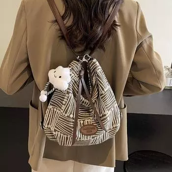 Повседневная сумка-тоут для женщин, большой емкости, модный рюкзак, многофункциональная сумка через плечо, уличный тренд, дорожный рюкзак синий